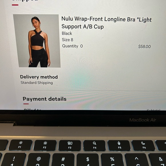 EUC Nulu Wrap-Fromt Longline Bra *Light Support A/B cup - Picture 2 of 5